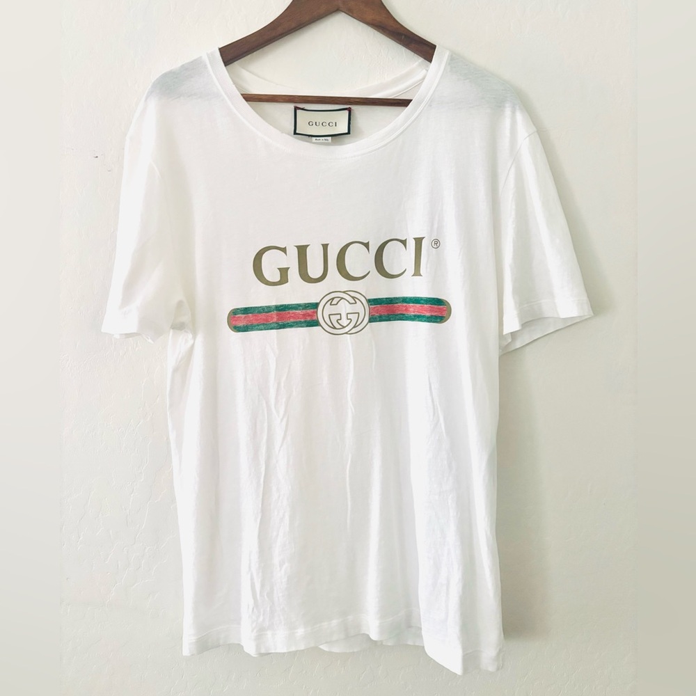 Cristiano Ronaldo Oversize washed T-shirt with Gucci logo - Picture 3 of 9